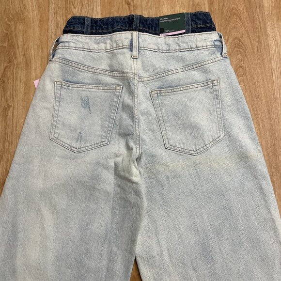 WILD FABLE JEANS 90'S RELAXED STRAIGHT DETACH WAIST LIGHT WASH MID RISE BLUE - Picture 8 of 13